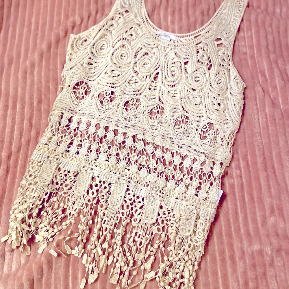 Lace Fringe Top